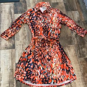 Cabi watercolor dress